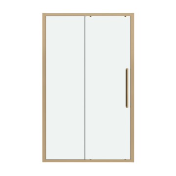 Дверь в нишу Grossman Cosmo 100.K33.02.110.32.00 (110х195) золото сатин,стекло прозрачное,раздвижная, 1 место
