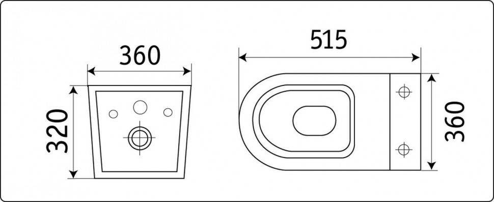 Унитаз подвесной CeramaLux NS-5178