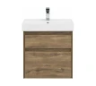 Тумба с раковиной Nova Lite 60 2 ящ. цв. дуб рустикальный