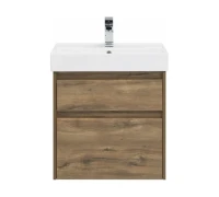 Тумба с раковиной Nova Lite 60 2 ящ. цв. дуб рустикальный