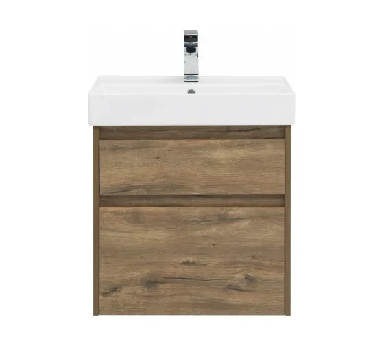 Тумба с раковиной Nova Lite 60 2 ящ. цв. дуб рустикальный