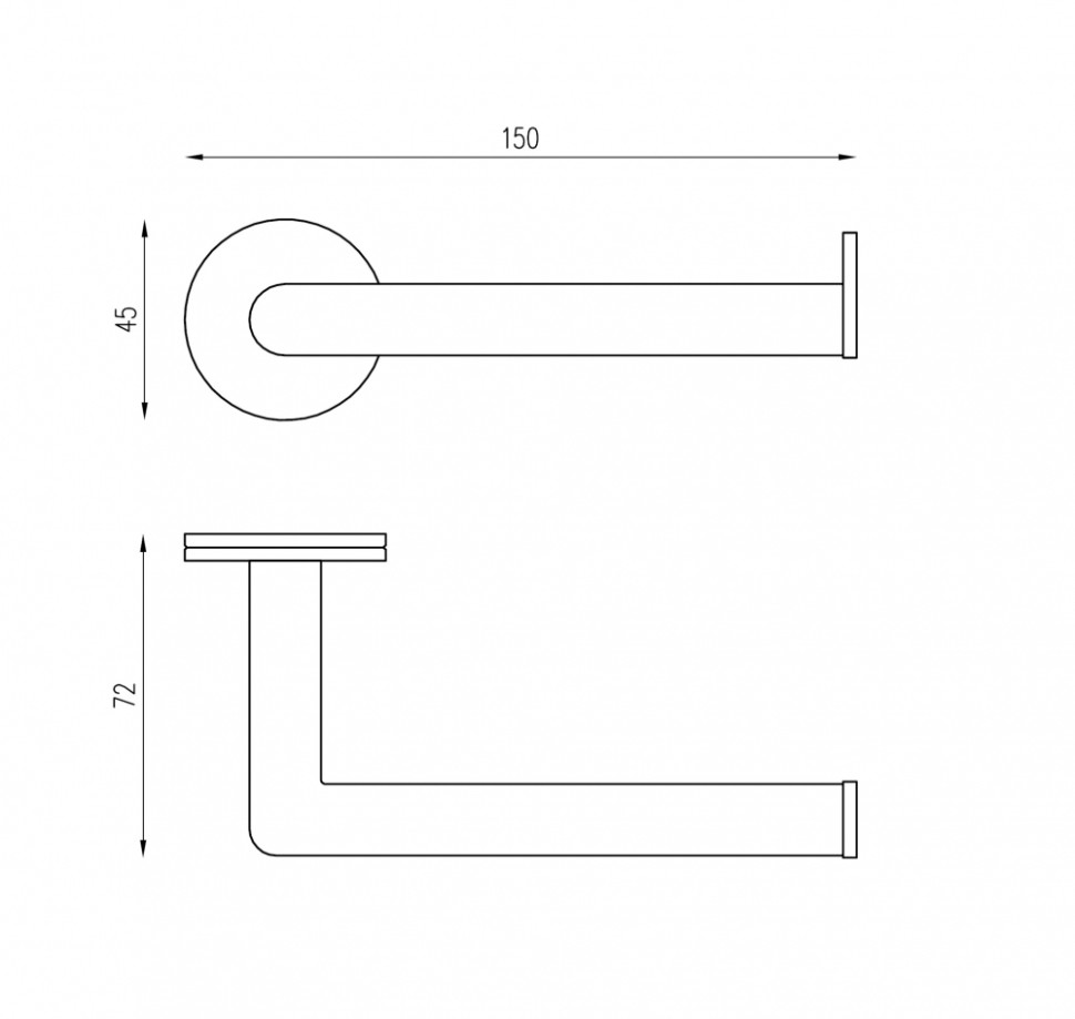 Бумагодержатель ABBER Pol 316 AA1931BRG брашированное розовое золото