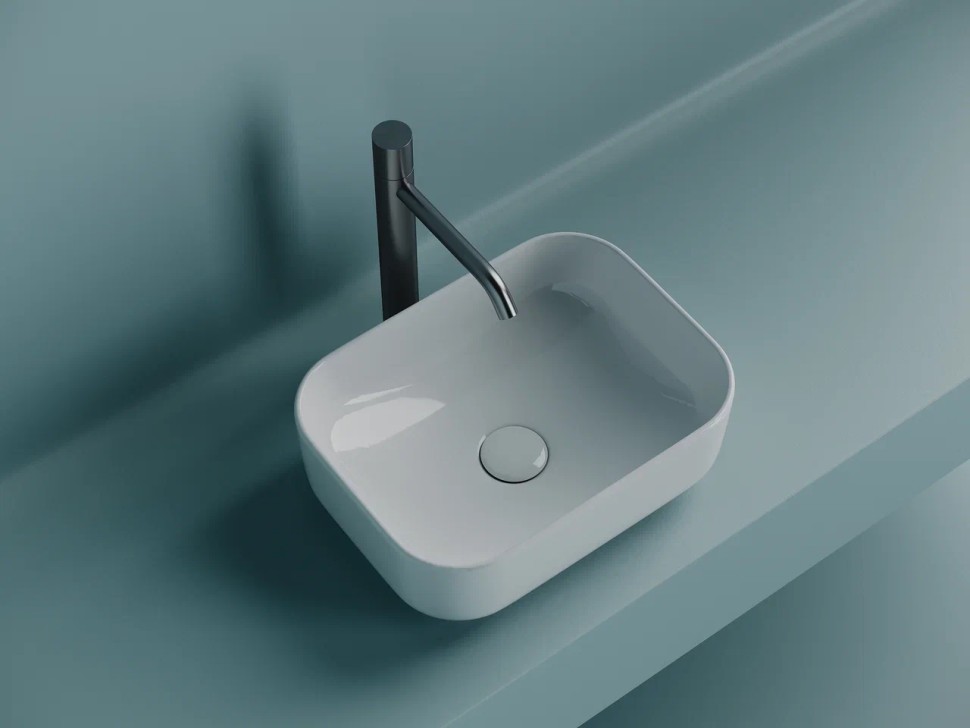 Умывальник чаша накладная прямоугольная Element 400x305x140мм