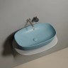 Умывальник чаша накладная овальная (цвет Зеленый Матовый) Element 600x380x138мм