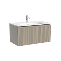 Тумба подвесная SANCOS Code 785х453х400, c одним ящиком оснащенным доводчиками, цвет серая платина , арт. CD80GP