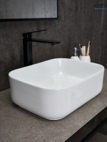 Раковина Gid N1335 51238 накладная белая 40x30x13