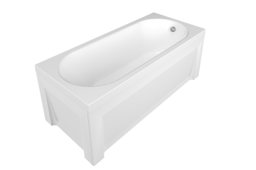 Комплект Акриловая ванна TIMO ROHA1270 120*70*58+каркас+слив-перелив