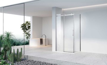 Душевой уголок Комо-Н (Como-N) VSR-4CN1014CL, 1400*1000, хром, стекло прозрачное