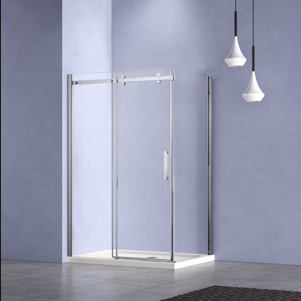 Душевой уголок Como-N VSR-4CN1014CL, 1400*1000, хром, стекло прозрачное