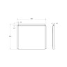 Боковая панель для акриловой ванны с крепежом CEZARES EMP-F-70-SP-W37