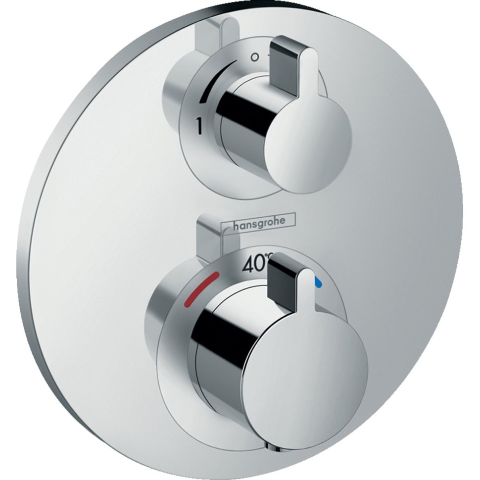 Смеситель для ванн, для душа Hansgrohe Ecostat S хром (15758000)