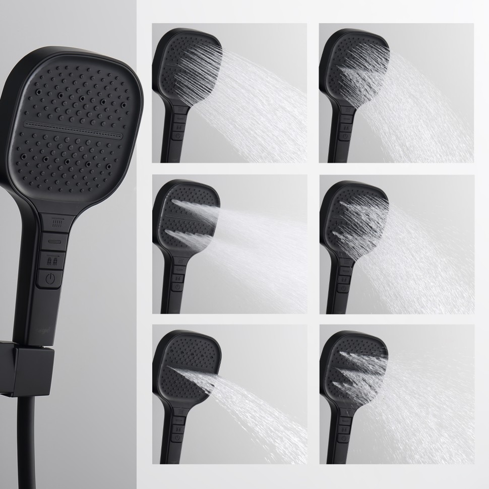 Душевая система Raglo для ванны и душа R51.24.06 Черный