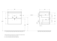База под раковину подвесная BelBagno AURORA-600-2C-SO-RT