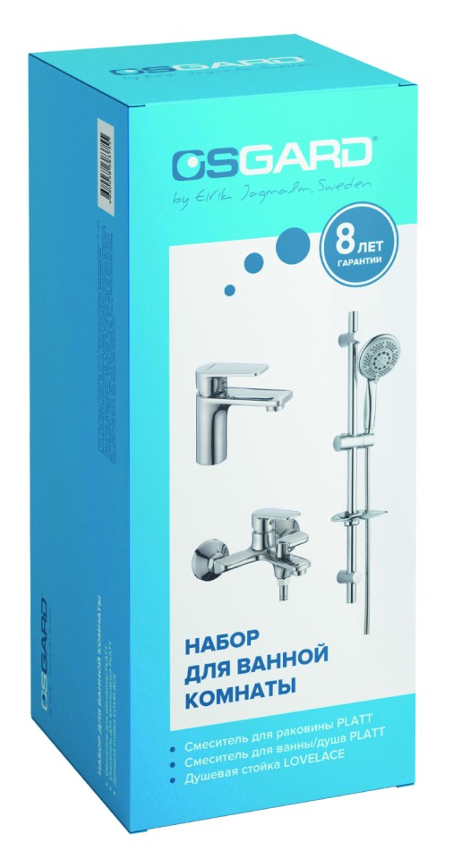 Душевая стойка, смеситель для раковины и ванны/душа 86001