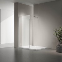 Душевая перегородка Veconi Korato KR-72, 1000x2000, хром, стекло прозрачное