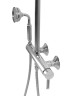 Душевая стойка со смесителем для верхнего и ручного душа CEZARES OLIMP-CD-01-L