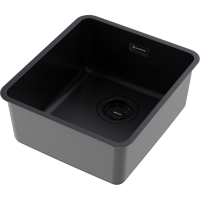 Кухонная мойка Omoikiri Omi 37-U/I Ultra-GB нерж. сталь/графит