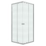 Душевое ограждение Niagara Eco NG-1010-14QMT (100х100х190) квадрат,раздвижное,хром,стекло матовое,1 место