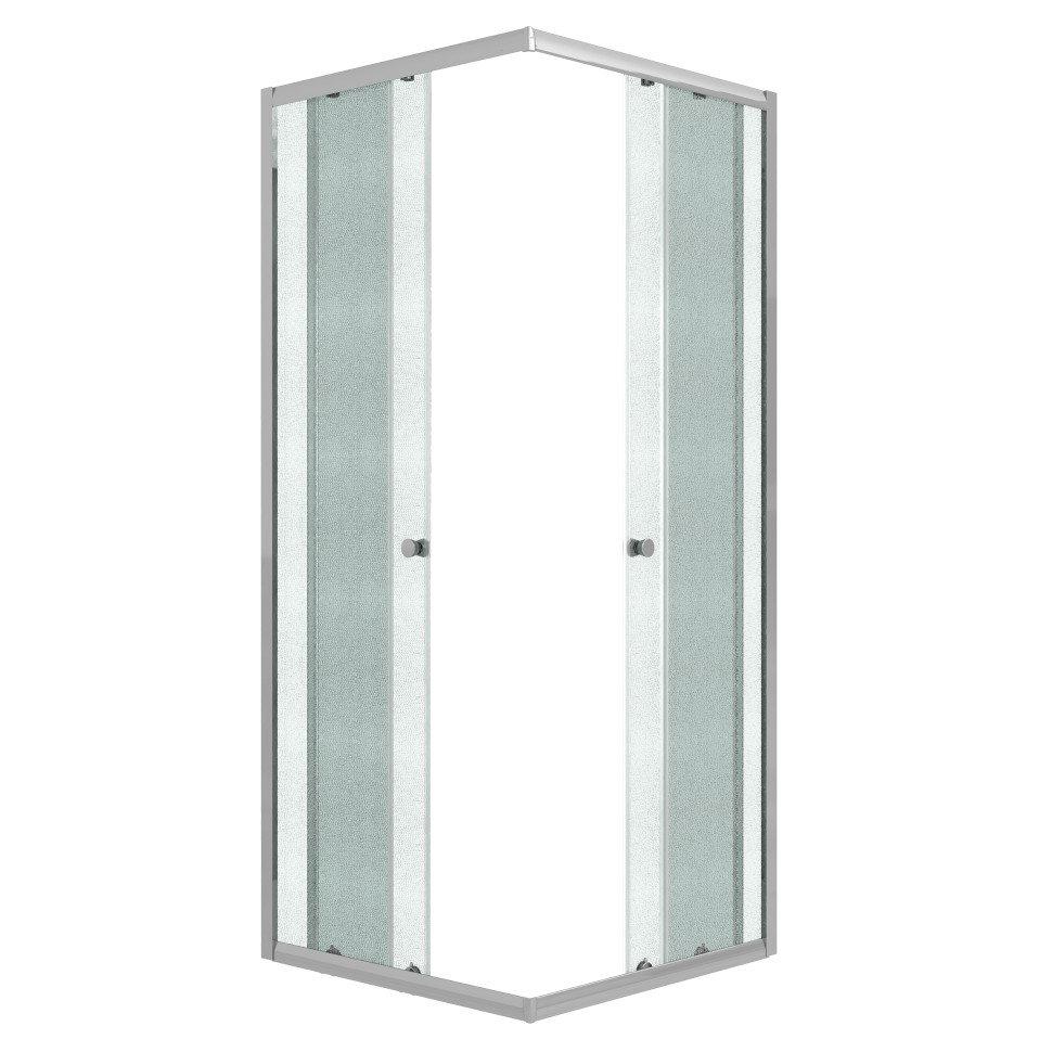 Душевое ограждение Niagara Eco NG-1010-14QMT (100х100х190) квадрат,раздвижное,хром,стекло матовое,1 место