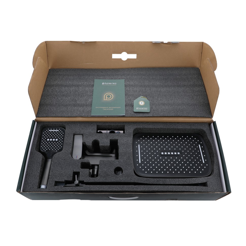 Душевая система Splenka для ванны и душа S31.24.09 Графит