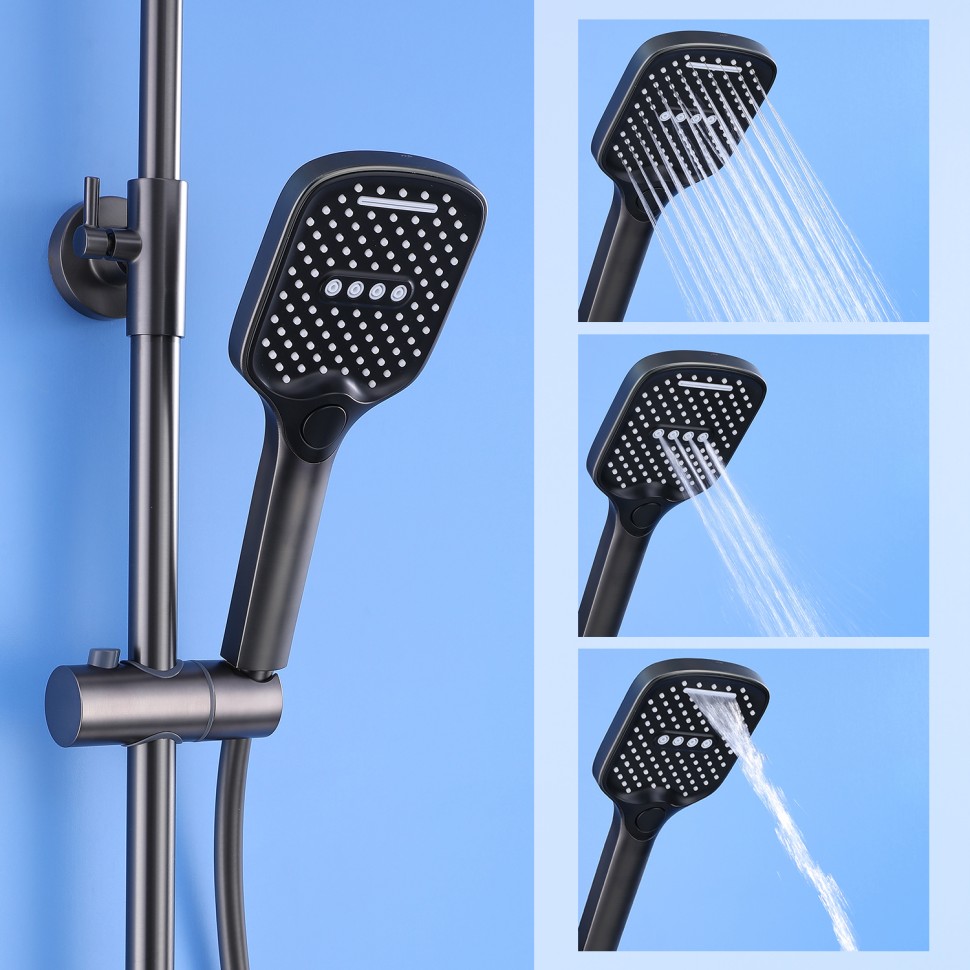 Душевая система Splenka для ванны и душа S31.24.09 Графит