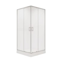 Душевое ограждение Niagara Nova NG-6608-08 (90х90х195) квадрат,хром,двери раздвижные,стекло прозрачное,1 место
