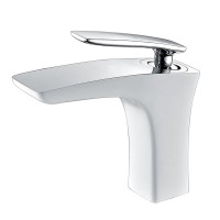 Смеситель для раковины Timo Helmi 4061/00-16F хром-белый