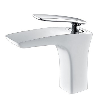 Смеситель для раковины Timo Helmi 4061/00-16F хром-белый