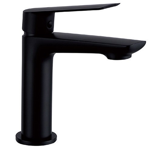 Смеситель для раковины Demm SLEEK, однорычажный, с донным клапаном, чёрный матовый