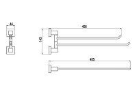 Полотенцедержатель Timo Selene 10059/00 хром
