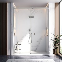 Душевая дверь Veconi Vianno VN-75, 1500x2000, хром, стекло прозрачное