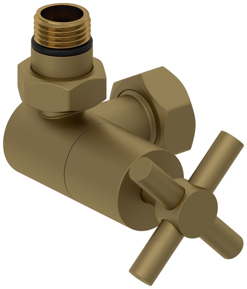 Вентиль 3D левый крест (G 1/2" НР х G 3/4" НГ)