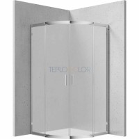 Душевая кабина, полукруглая, 90x90 см - высота 170 см