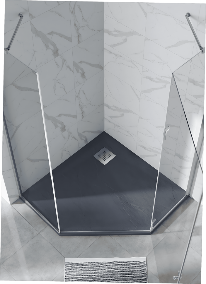 Душевой поддон трапеция STONE TRAY-G