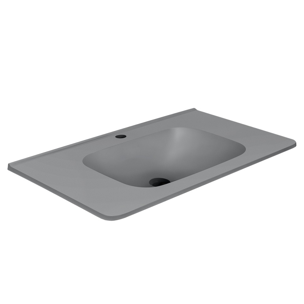 Раковина VCB-2VP800W из искусственного камня, цвет серый
