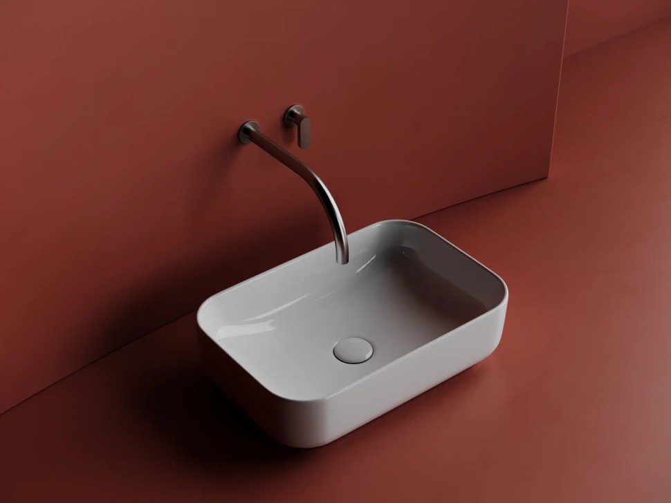 Умывальник чаша накладная прямоугольная Element 510x340x140мм