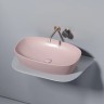 Умывальник чаша накладная овальная (цвет Розовый Матовый) Element 600x380x138мм