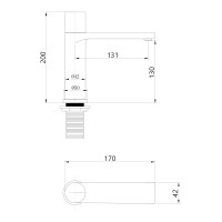 Смеситель ABBER Rund AF8710B для раковины, черный матовый