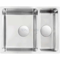 Стальная мойка, 1.5-чаши, подвесной