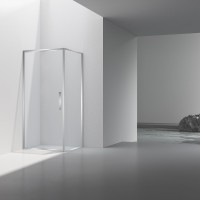 Душевой уголок Slim 8mm VSR-4SLP9010CL, 1000*900, хром, стекло прозрачное