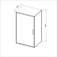 Душевой уголок Slim 8mm VSR-4SLP9010CL, 1000*900, хром, стекло прозрачное