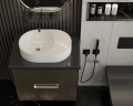 Раковина накладная для ванной Uperwood Luna 50х35х10 см, овальная, белая глянцевая