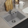 Кухонная мойка из искусственного камня Uperwood ECON UPD-408-003, прямоугольная, серая матовая