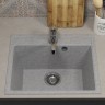 Кухонная мойка из искусственного камня Uperwood ECON UPD-408-003, прямоугольная, серая матовая