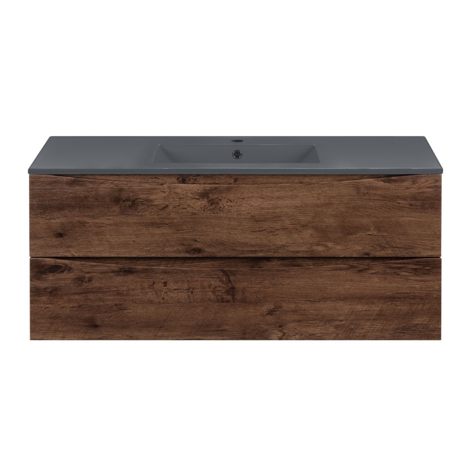 База под керамическую раковину Mia 1200 подвесная, 2 выкатных ящика soft close, R.Wood