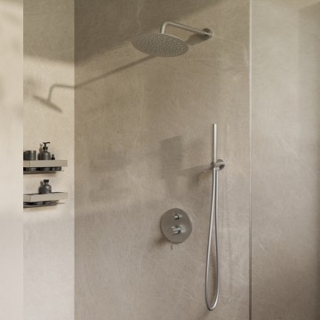 Душевой комплект Дизаер (Desire) VSFW-1D1BN встраиваемый, 2 режима, 25см S304 верх душ, брашированный никель