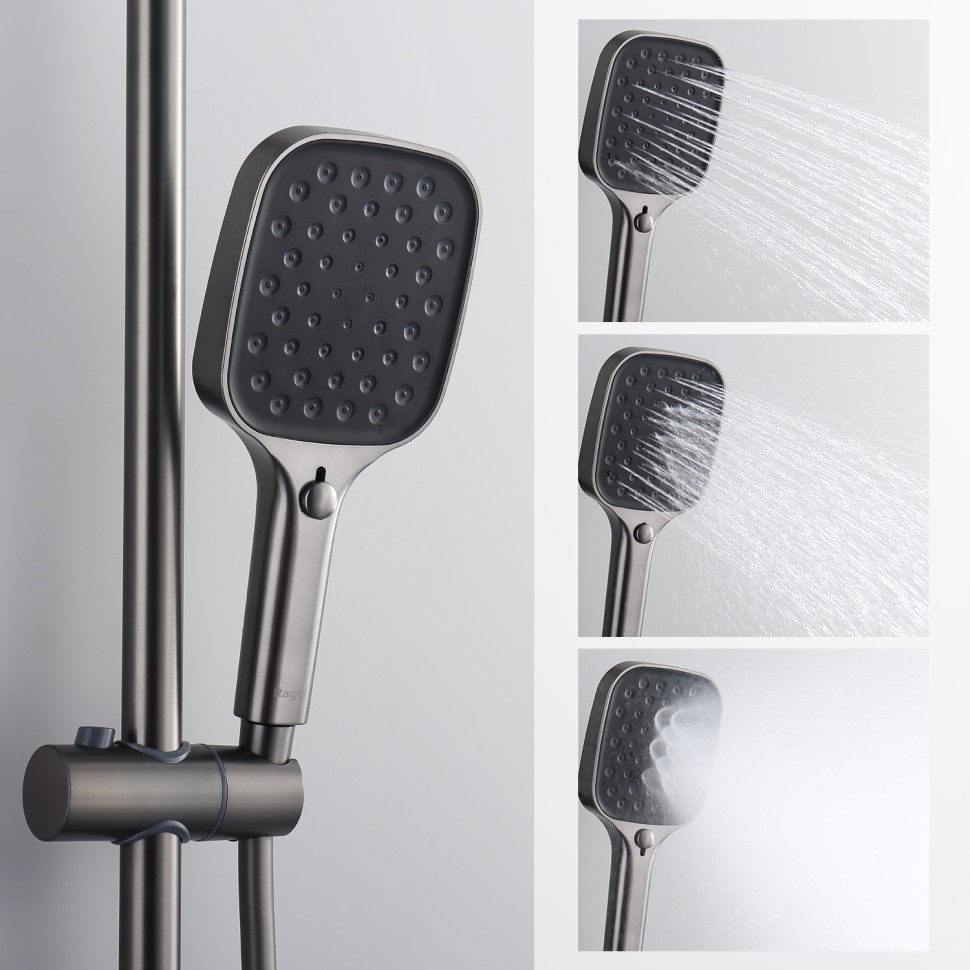 Душевая система Raglo для ванны и душа R50.24.09 Графит