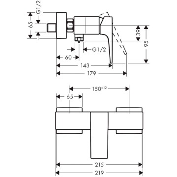 Смеситель для душа Hansgrohe Metropol 32560990, золото