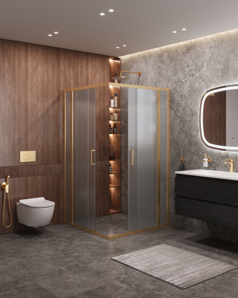 Душевой уголок CEZARES MOLVENO-A-22-90+20-P-BORO