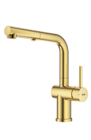 Смеситель Raglo для кухни с выдвижным изливом R86.49.03 Золотой сатин